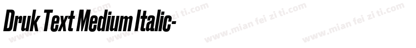Druk Text Medium Italic字体转换